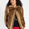 Short Faux Fur Jacket Chevron Stripe -Clothing Store Shortfur brown 02 54828213 d9f8 4d8f b227 5b5b0e08d302