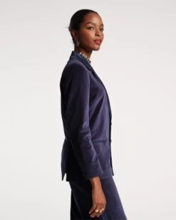 Tuxedo Jacket Velvet Navy -Clothing Store TUXEDO SUIT NAVY 02