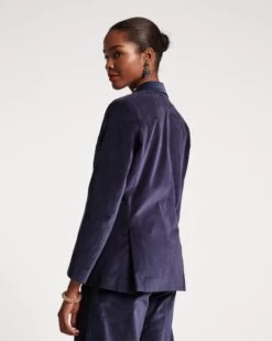 Tuxedo Jacket Velvet Navy -Clothing Store TUXEDO SUIT NAVY 03