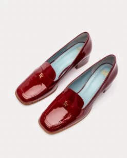 Twiggy Loafer Heel Soft Patent Red -Clothing Store TWIGGYSP RED 04