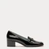 Twiggy Crinkle Soft Patent Loafer Black