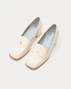 Twiggy Crinkle Soft Patent Loafer Oyster -Clothing Store TWIGGY OYSTER 043