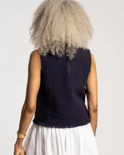 Twiggy Fringe Top Navy 7 Twiggy Fringe Top Navy -Clothing Store TWIGGY TOP NAVY 03