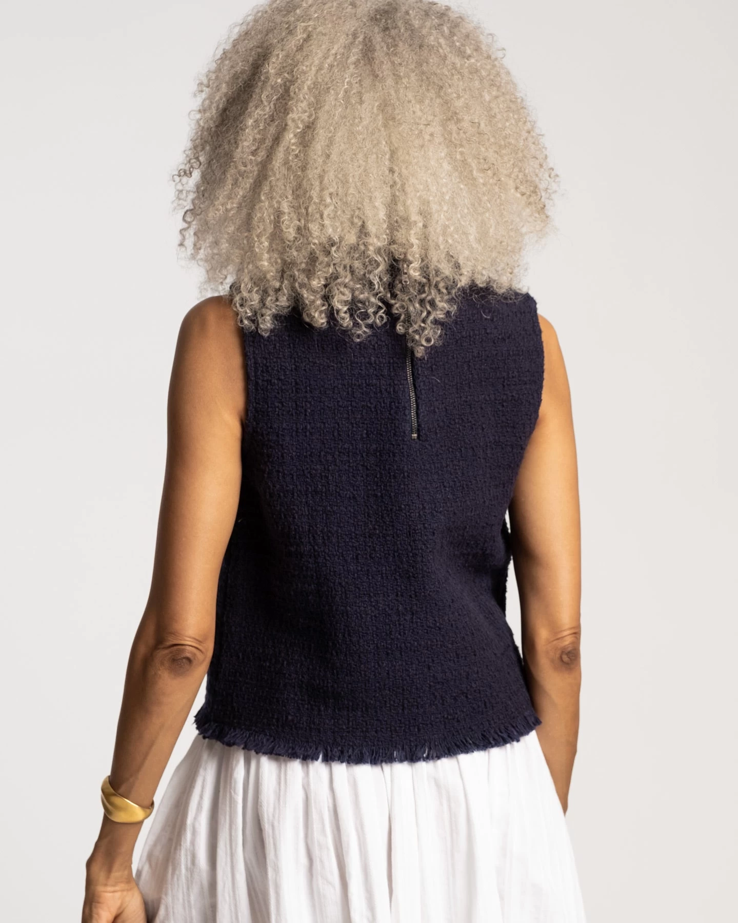 Twiggy Fringe Top Navy 5 Twiggy Fringe Top Navy - Image 3