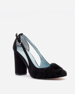 Retro Pump Velvet Black -Clothing Store VELVET RETRO PUMP 02