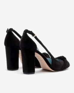 Retro Pump Velvet Black -Clothing Store VELVET RETRO PUMP 03
