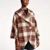 Cocoon Wool Coat Christmas Plaid 2 Cocoon Wool Coat Christmas Plaid -Clothing Store Wool Coat 02