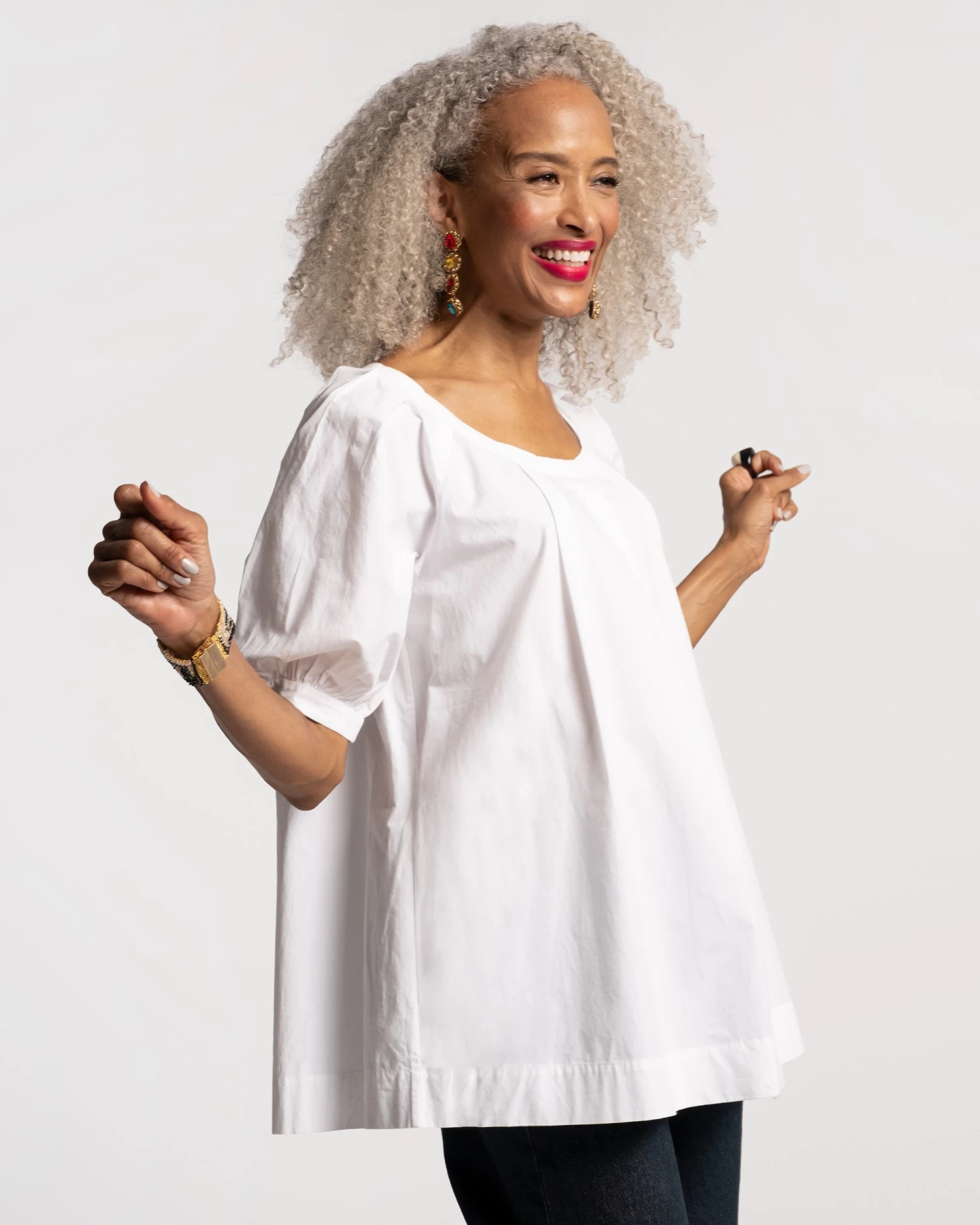 Zonda Top Cotton White 4 Zonda Top Cotton White - Image 2