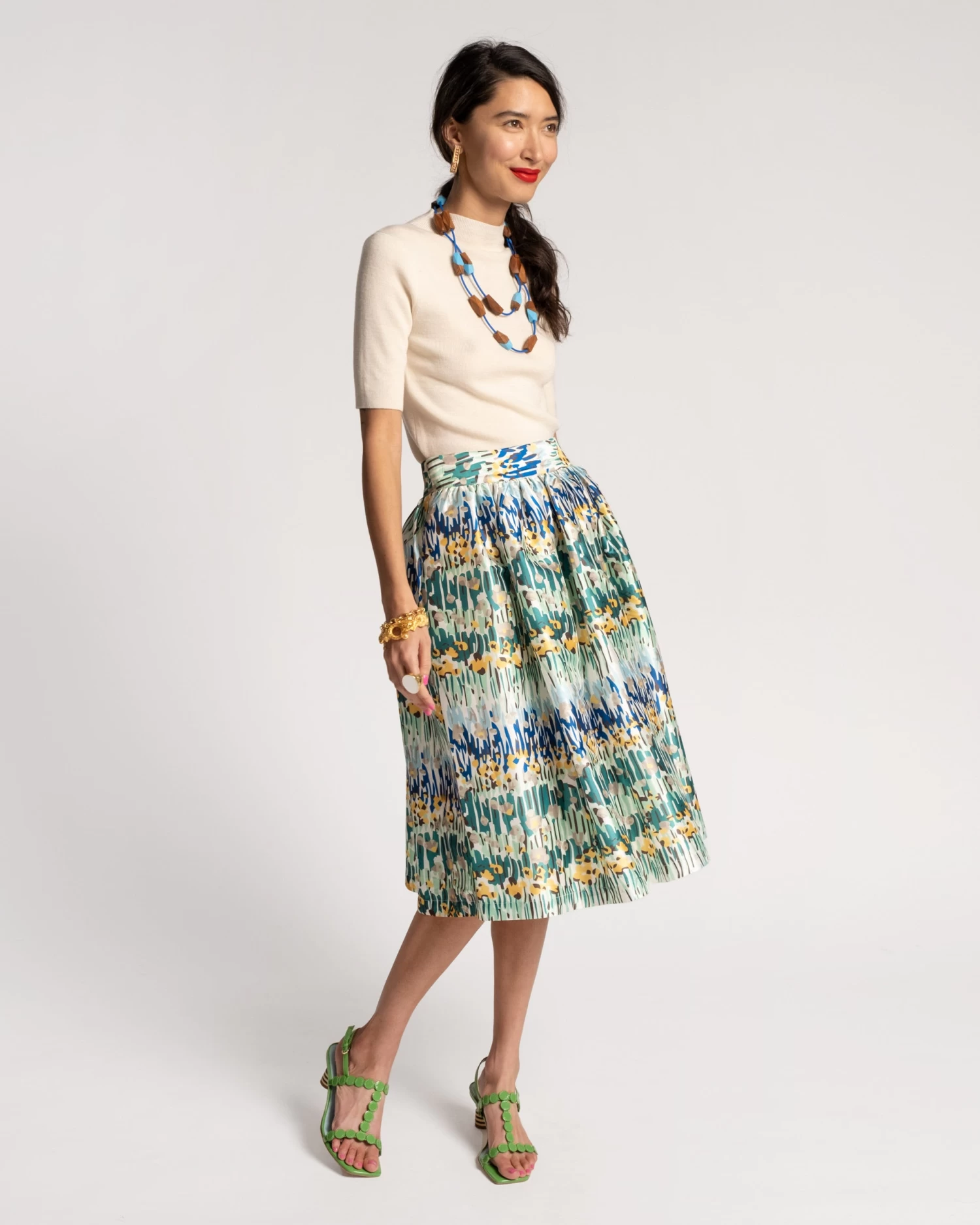 Barbara Midi Skirt Meadow Print 5 Barbara Midi Skirt Meadow Print - Image 3