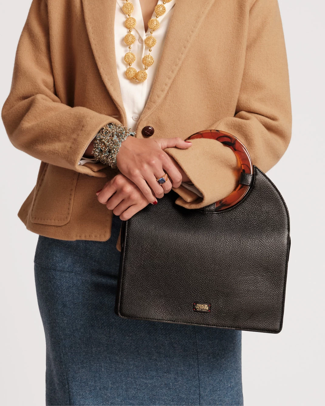 Maude Tote Tumbled Leather Black 4 Maude Tote Tumbled Leather Black - Image 2