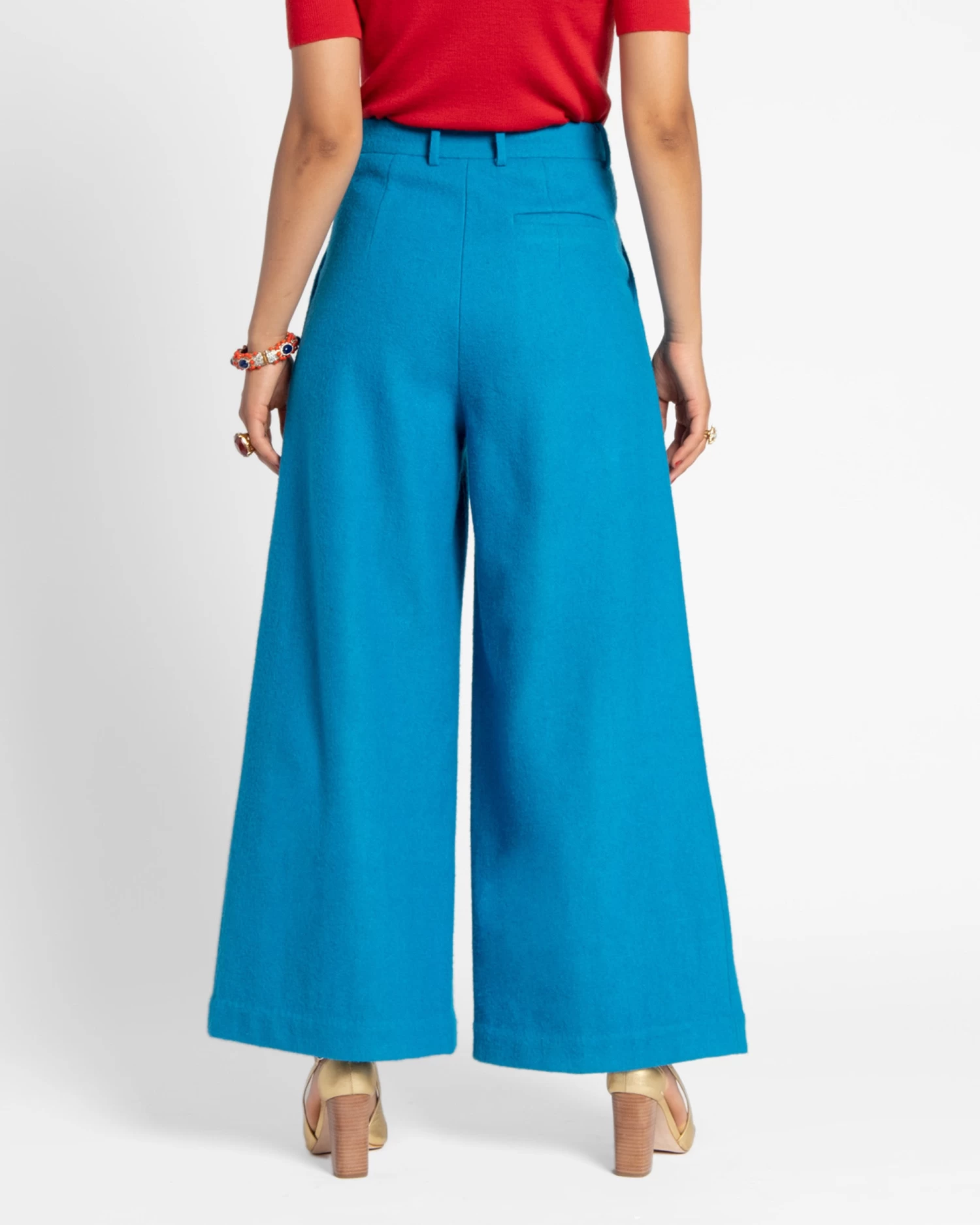 Bossy Pant Wool Turquoise 7 Bossy Pant Wool Turquoise - Image 5