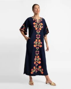 Charming Caftan Poppy Embroidery Navy 8 Charming Caftan Poppy Embroidery Navy -Clothing Store caftan poppy navy 02 dc4ba041 96a0 432a b7bf 99e7e1d139f1