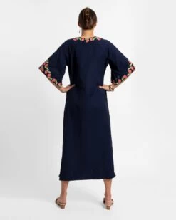 Charming Caftan Poppy Embroidery Navy 9 Charming Caftan Poppy Embroidery Navy -Clothing Store caftan poppy navy 04 665272e8 437d 4375 b87c 4896d13ebfc7