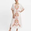 Charming Caftan Poppy Embroidery Oyster 1 Charming Caftan Poppy Embroidery Oyster -Clothing Store caftan poppy white 02 165bab52 8e41 4d7d a858 e4c772aceba6