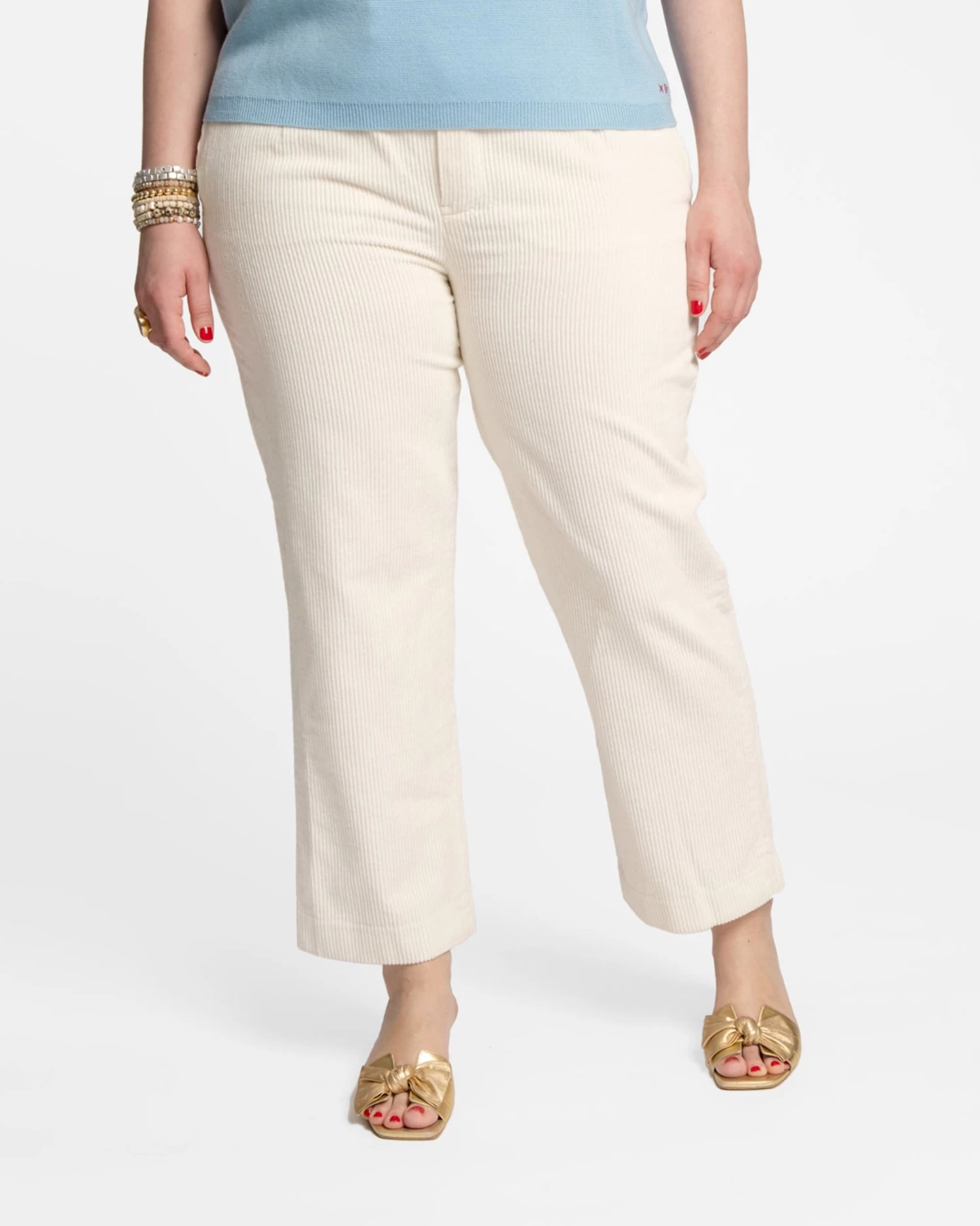 Chloe Corduroy Pant Oyster 6 Chloe Corduroy Pant Oyster - Image 4