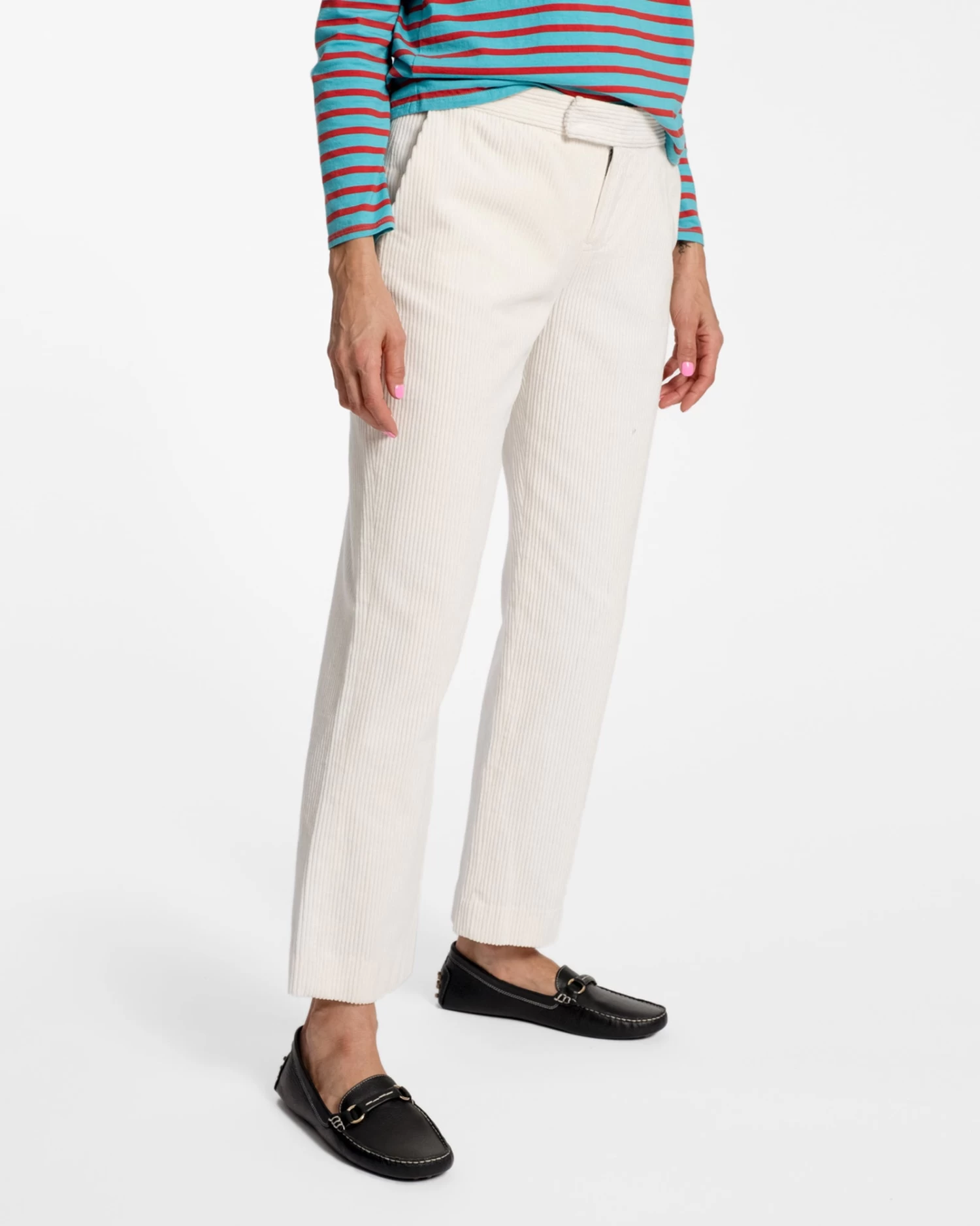 Chloe Corduroy Pant Oyster 4 Chloe Corduroy Pant Oyster - Image 2