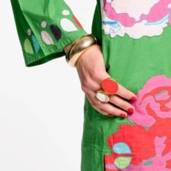 Marzia Statement Ring Mother Of Pearl -Clothing Store clear ring