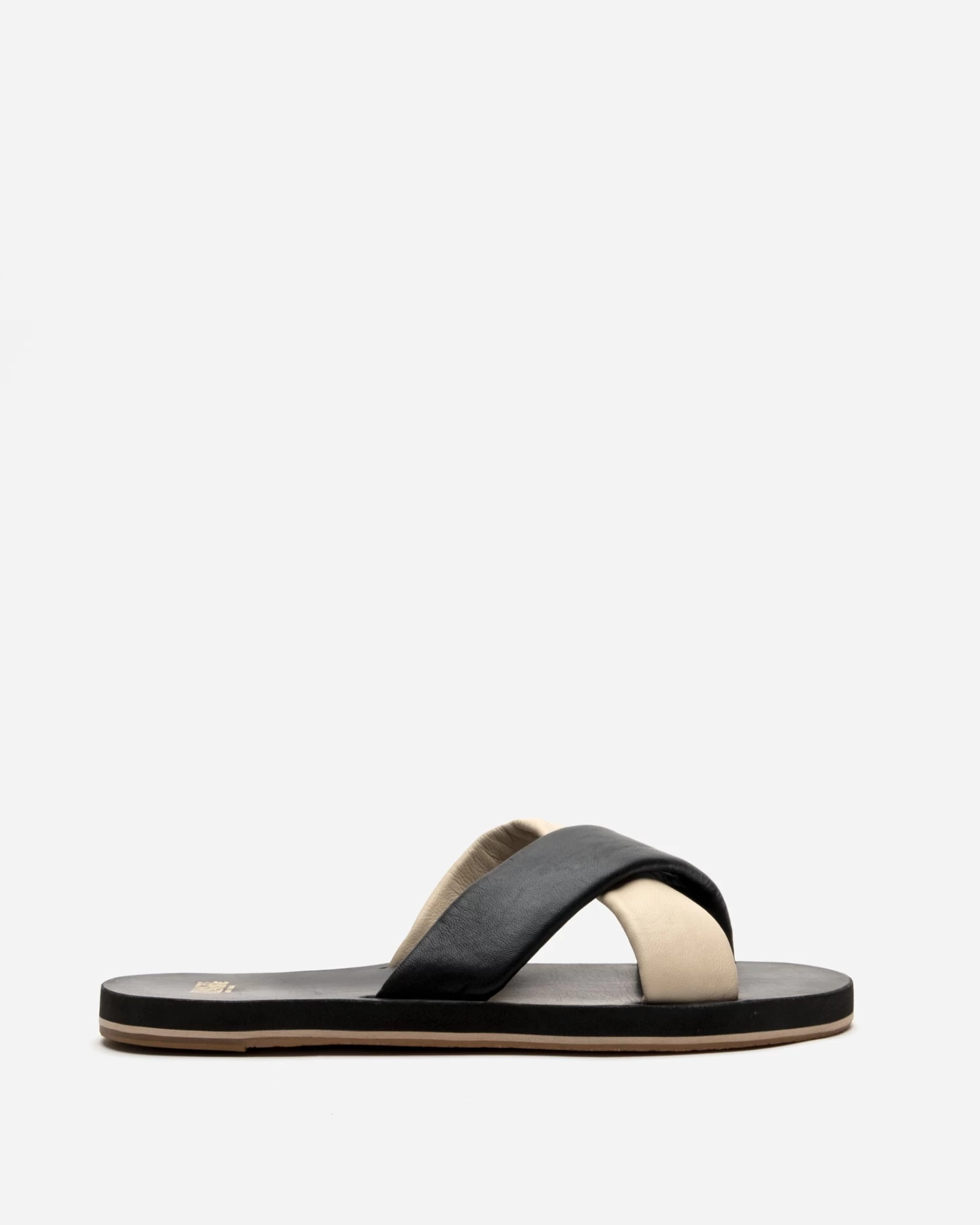 Criss Cross Cloud Slide Nappa Black Oyster 4 Criss Cross Cloud Slide Nappa Black Oyster - Image 2