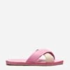 Criss Cross Cloud Slide Nappa Pink Oyster