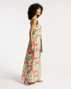 Colony Dress Azalea Pink Green 10 Colony Dress Azalea Pink Green -Clothing Store colony Rose 04