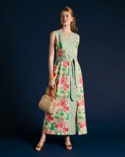 Colony Dress Azalea Pink Green 13 Colony Dress Azalea Pink Green -Clothing Store colony dress