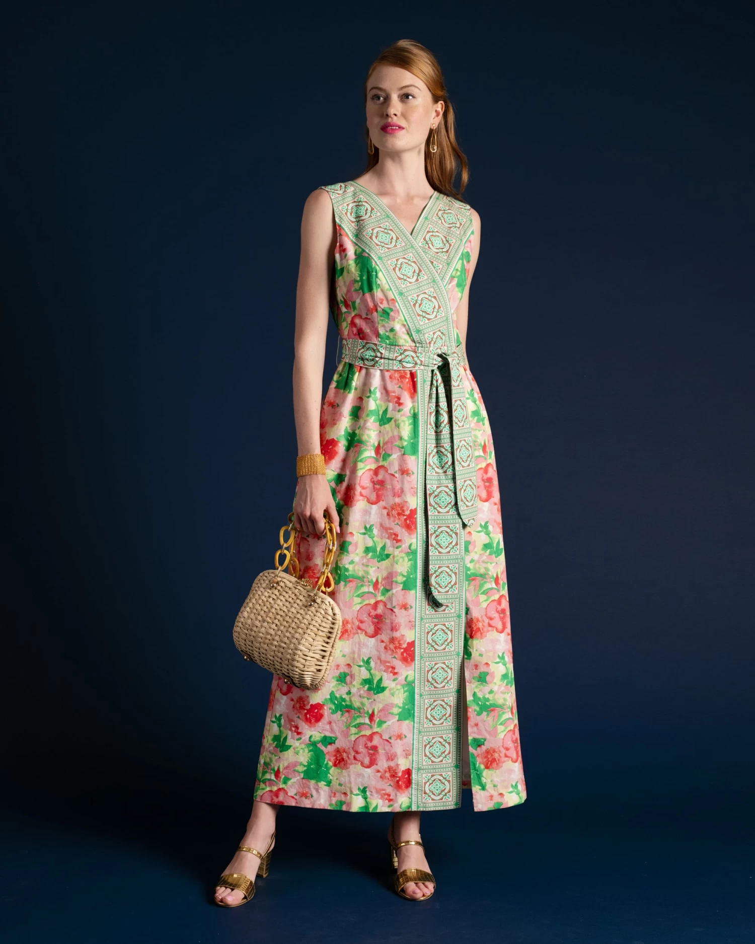 Colony Dress Azalea Pink Green 8 Colony Dress Azalea Pink Green - Image 6