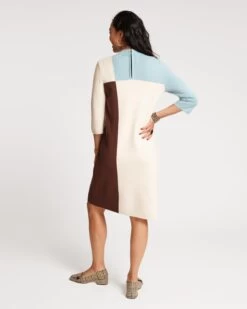 Annie Merino Colorblock Dress -Clothing Store colorblock dress 04