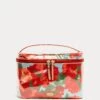 Train Case Cosmetic Peony Print -Clothing Store cosmetic sunrise