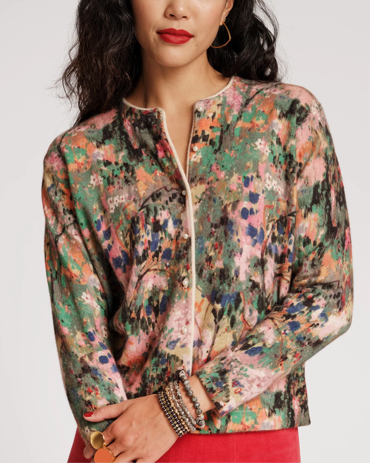 Darling Cardigan Monet Print 4 Darling Cardigan Monet Print - Image 2