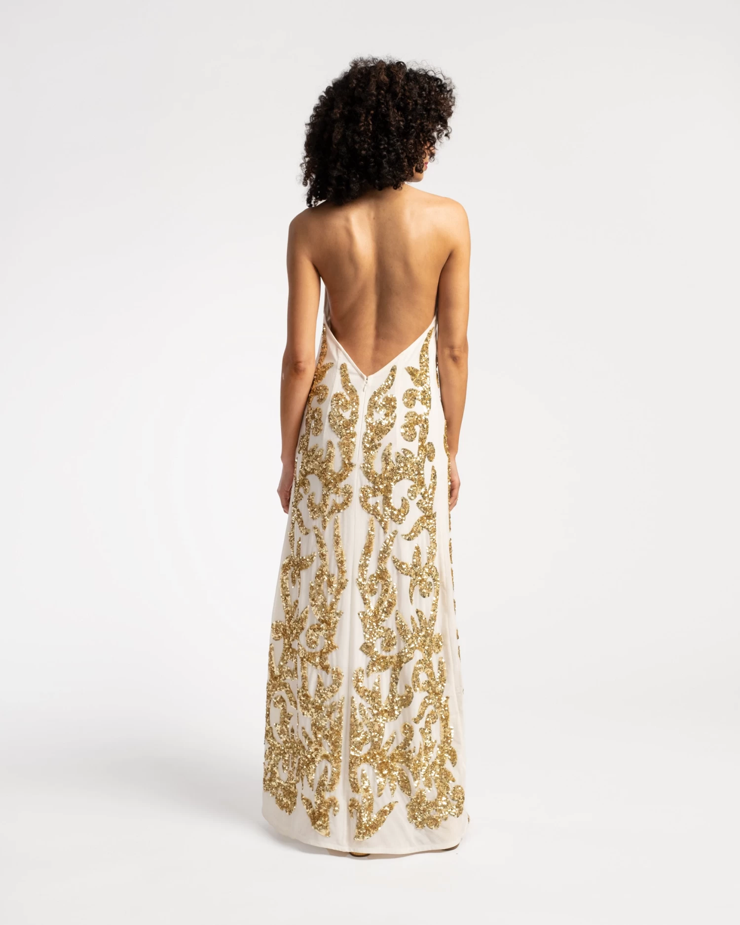 Goddess Dress White Gold 7 Goddess Dress White Gold - Image 5