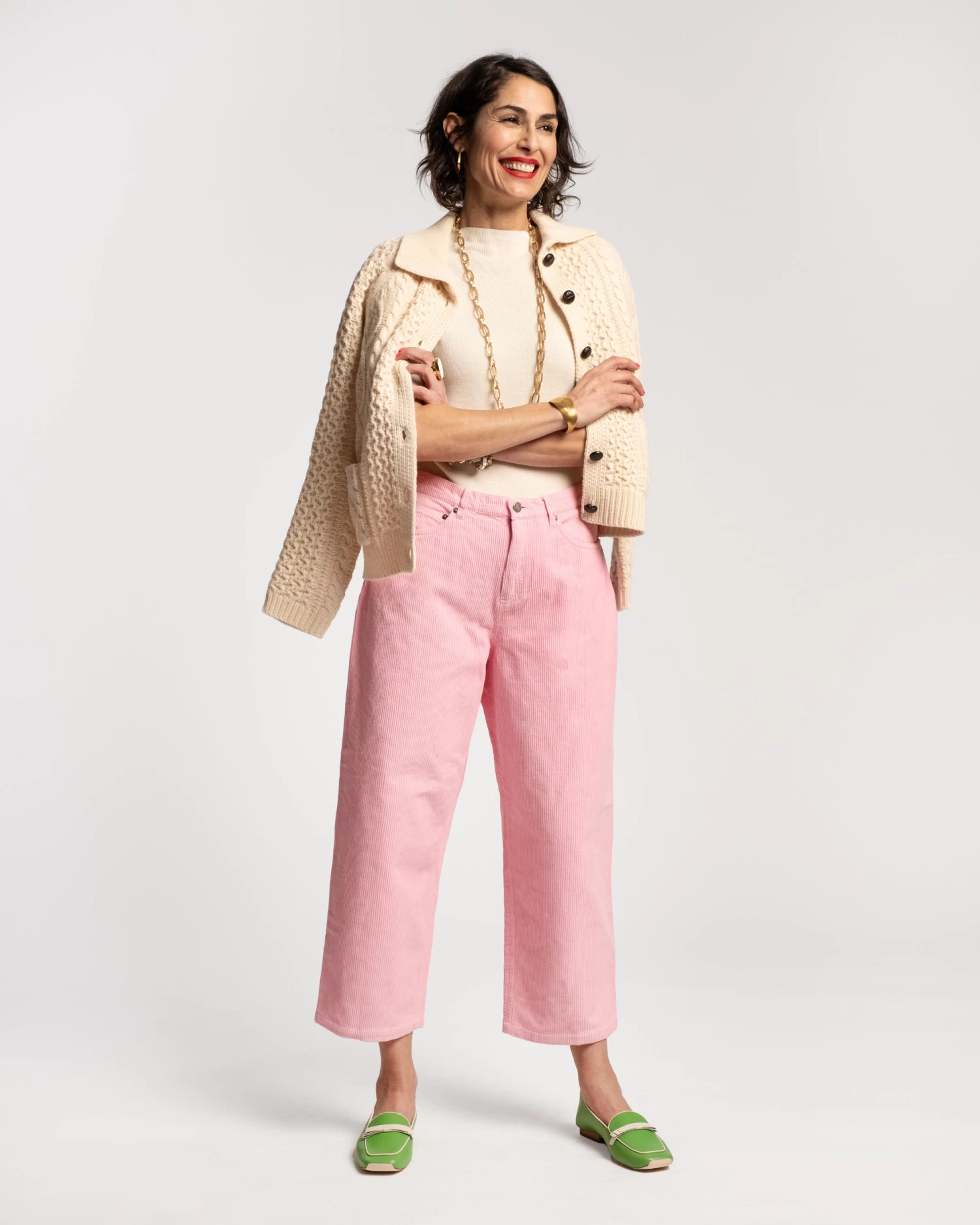 Jane Corduroy Pant Pink 4 Jane Corduroy Pant Pink - Image 2