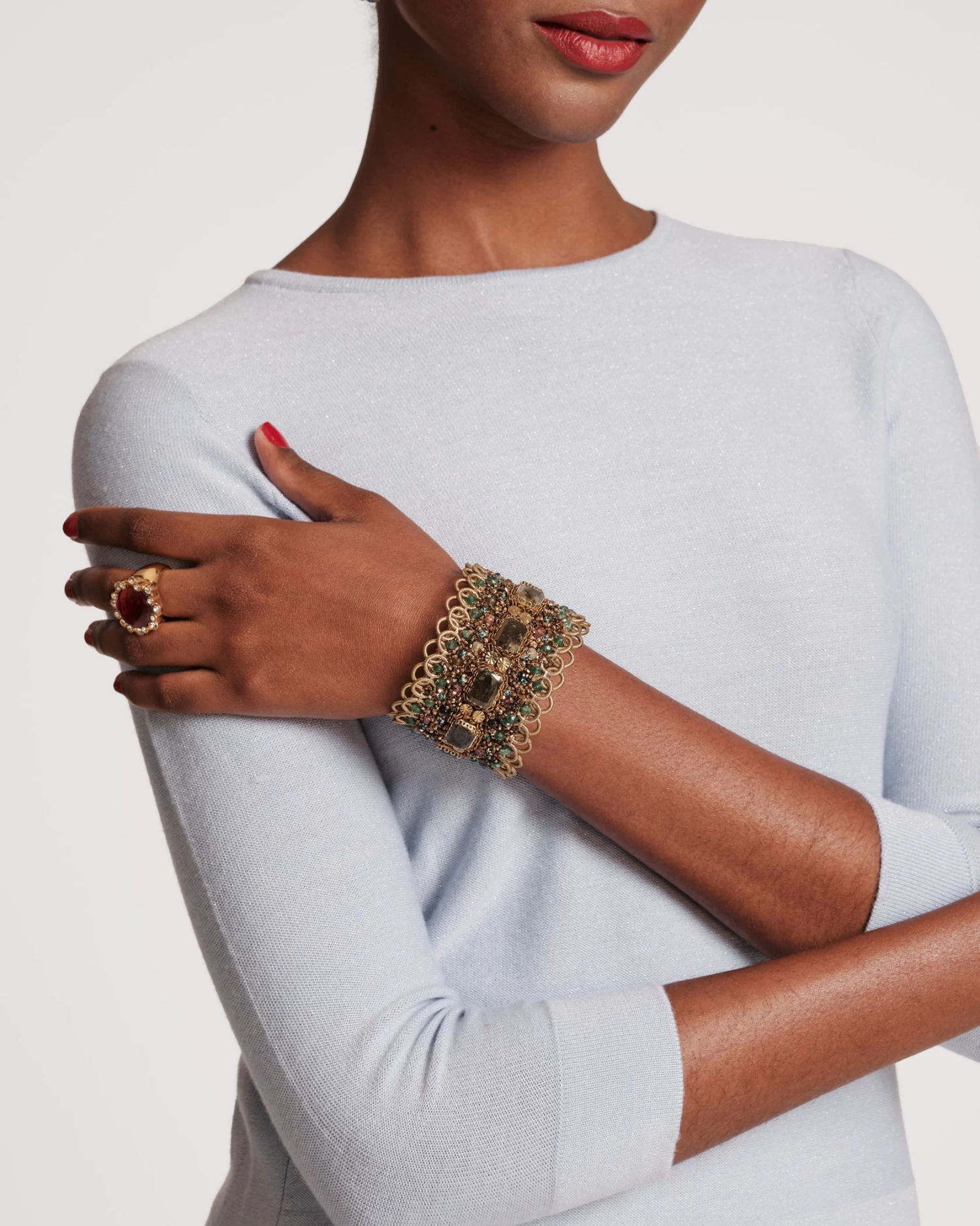 Steele Cuff Gold Green Black 4 Steele Cuff Gold Green Black - Image 2