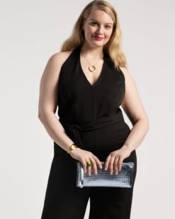 Babe Halter Jumpsuit Black -Clothing Store jumpsuit plus