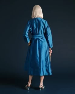 Lucille Wrap Dress Cobalt 12 Lucille Wrap Dress Cobalt -Clothing Store lucille cobalt 04