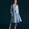 Lucille Wrap Dress Light Blue -Clothing Store lucille lightblue