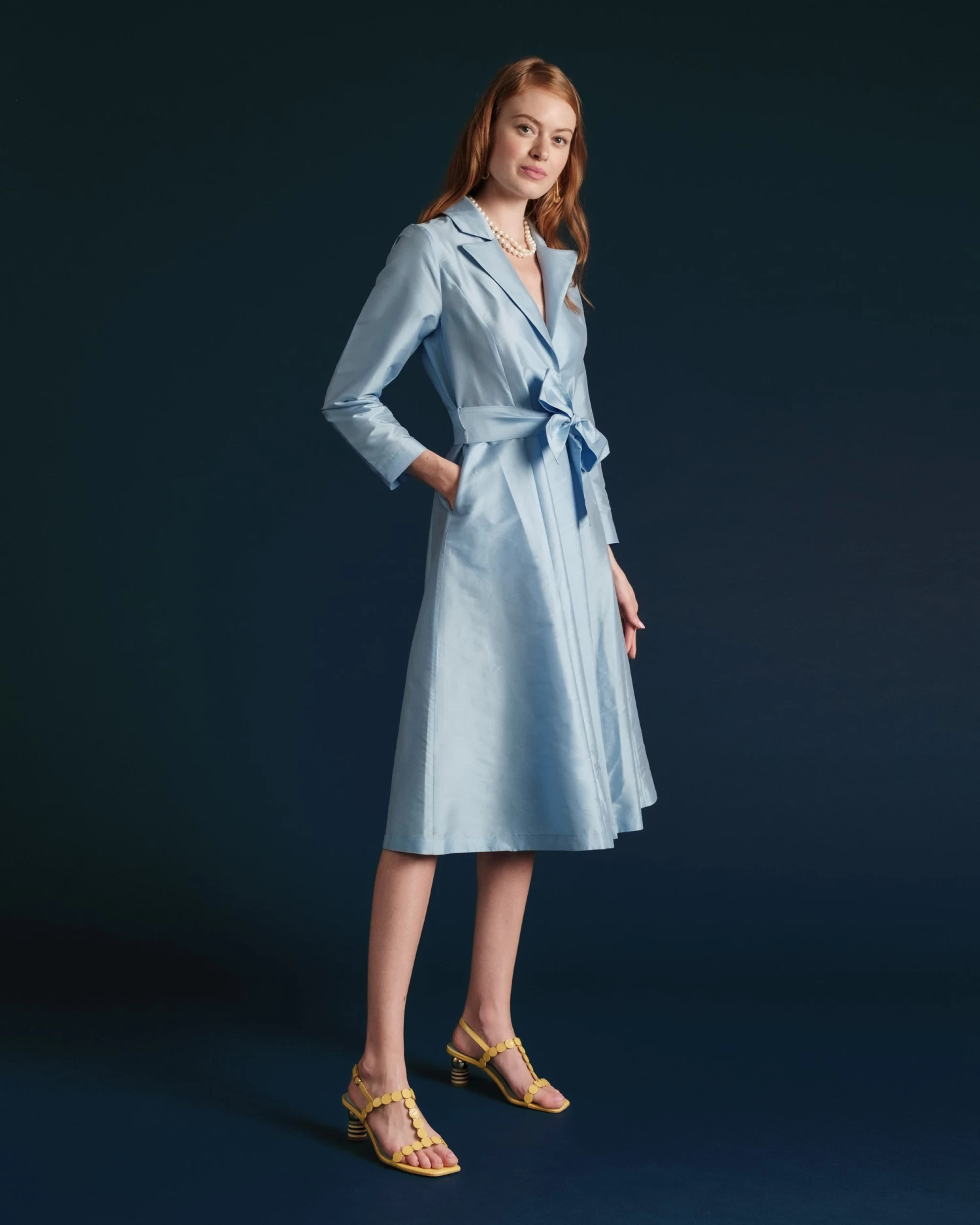 Lucille Wrap Dress Light Blue 4 Lucille Wrap Dress Light Blue - Image 2