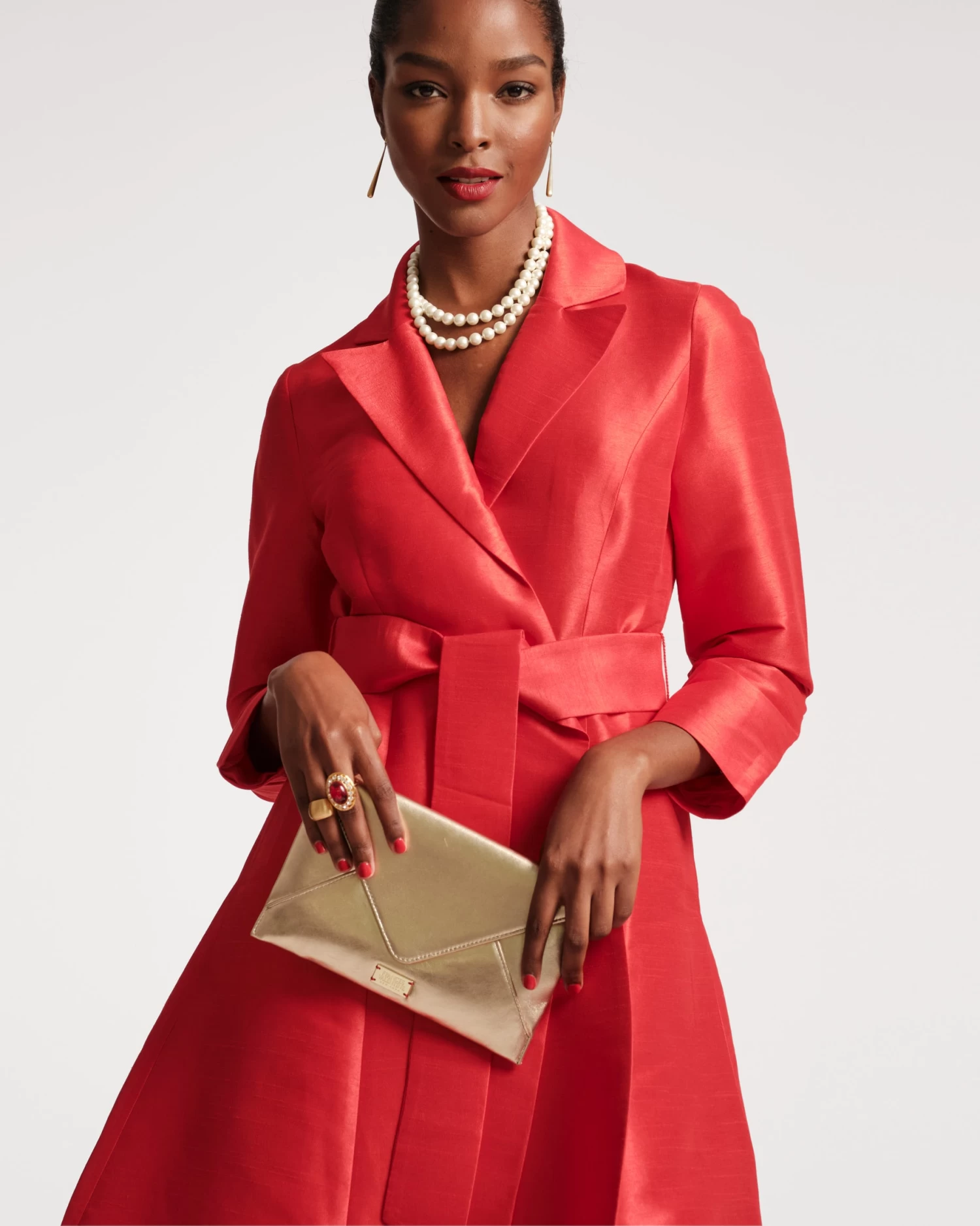 Evie Envelope Clutch Nappa Platino 4 Evie Envelope Clutch Nappa Platino - Image 2