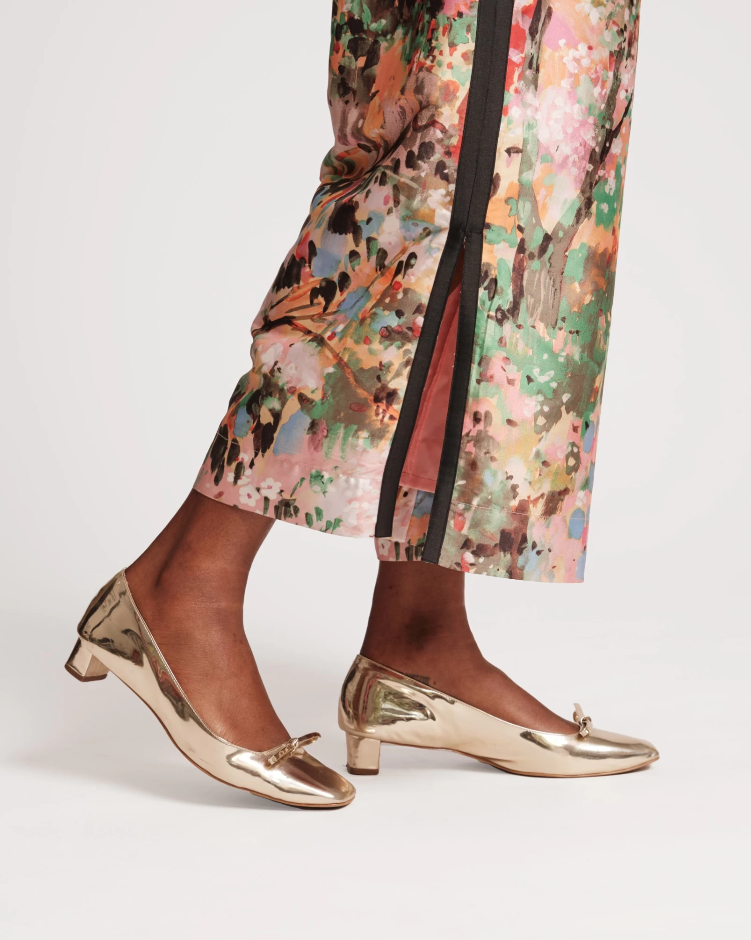 Mary Mini Block Heel Vegan Platino 4 Mary Mini Block Heel Vegan Platino - Image 2