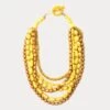 Simone Necklace Yellow -Clothing Store necklace beads yellow