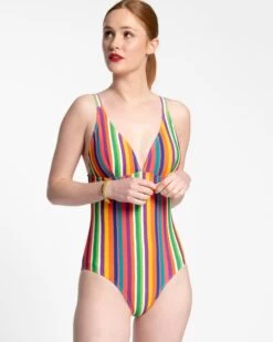 Reese One Piece Swimsuit Candy Stripe