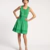 Ribbon Dress Green 1 Ribbon Dress Green -Clothing Store ribbon dress green 02