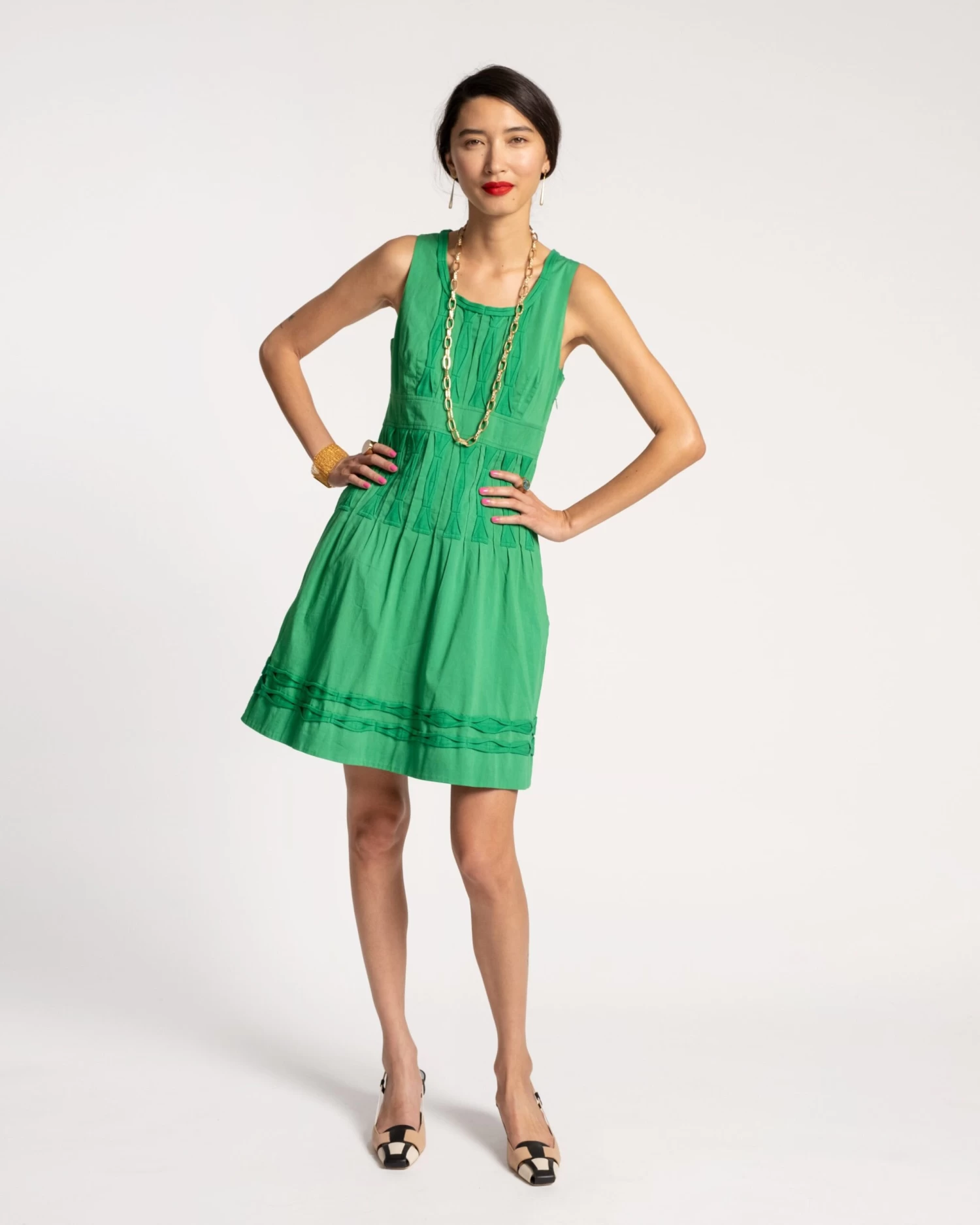 Ribbon Dress Green 3 Ribbon Dress Green
