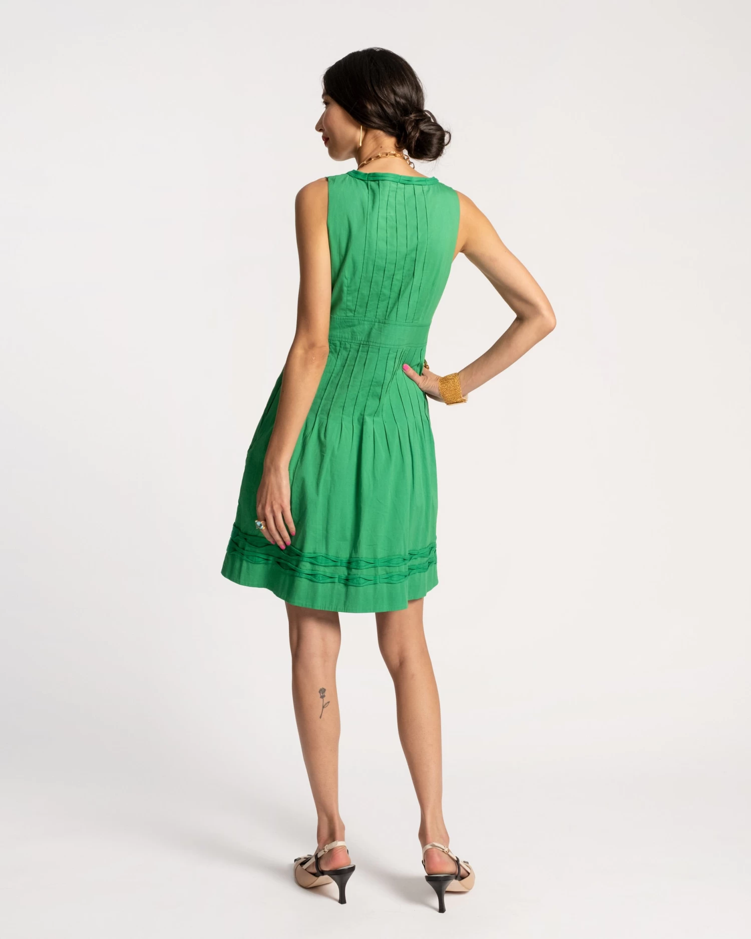 Ribbon Dress Green 5 Ribbon Dress Green - Image 3