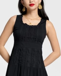 Ribbon Dress Black -Clothing Store ribbon navy 02 67dfad29 44c3 4b34 becb e73faf1edbb7