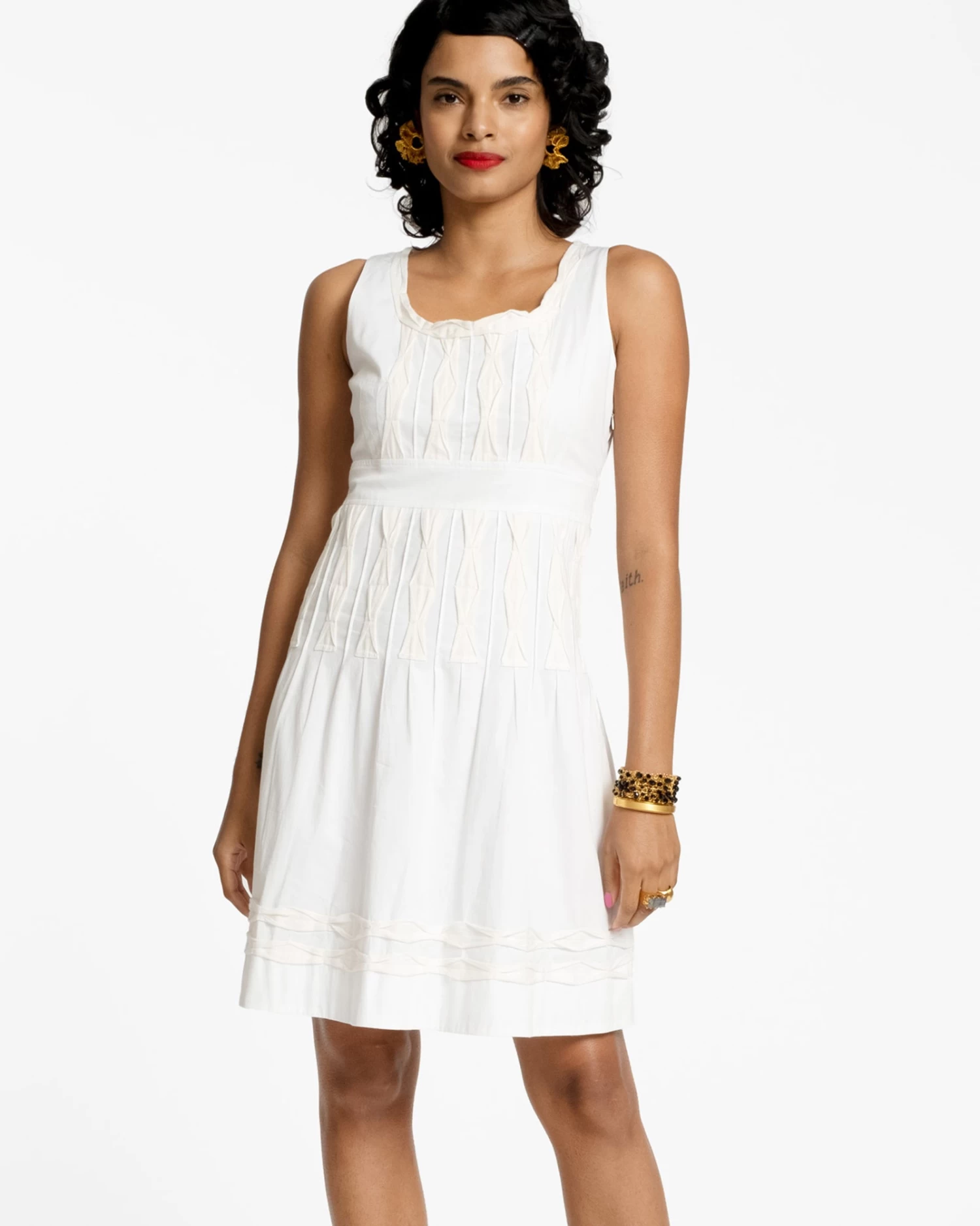 Ribbon Dress White 3 Ribbon Dress White