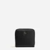 Zip Around French Purse Soft Nappa Black Oyster