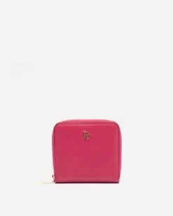 Zip Around French Purse Soft Nappa Pink Oyster
