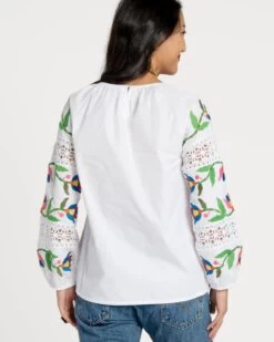 Saskia Embroidered Blouse White Multi -Clothing Store saskia white 03 26e7caed b246 4f63 abc0 caeebb66631c
