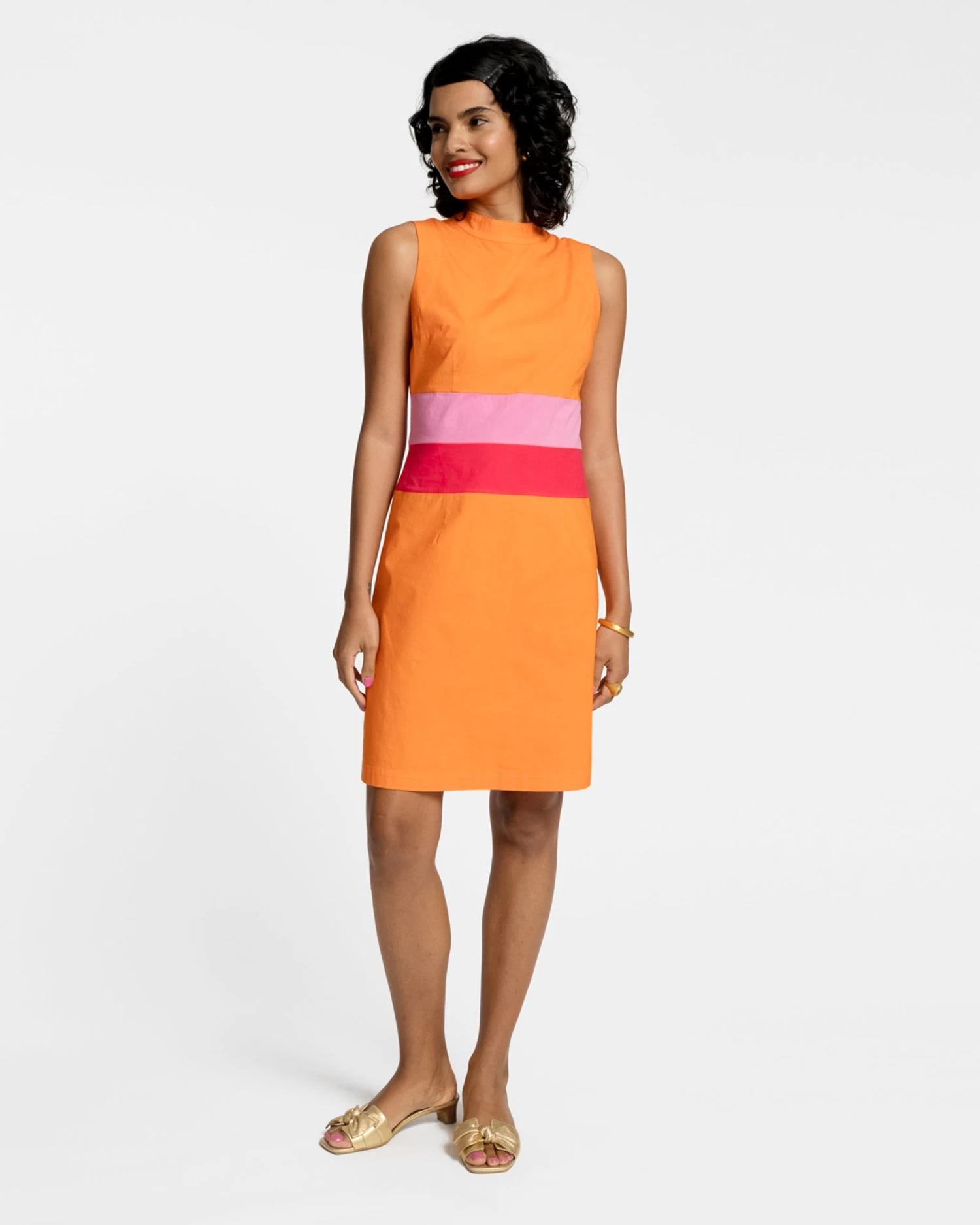 Simplicity Dress Orange Multi 4 Simplicity Dress Orange Multi - Image 2