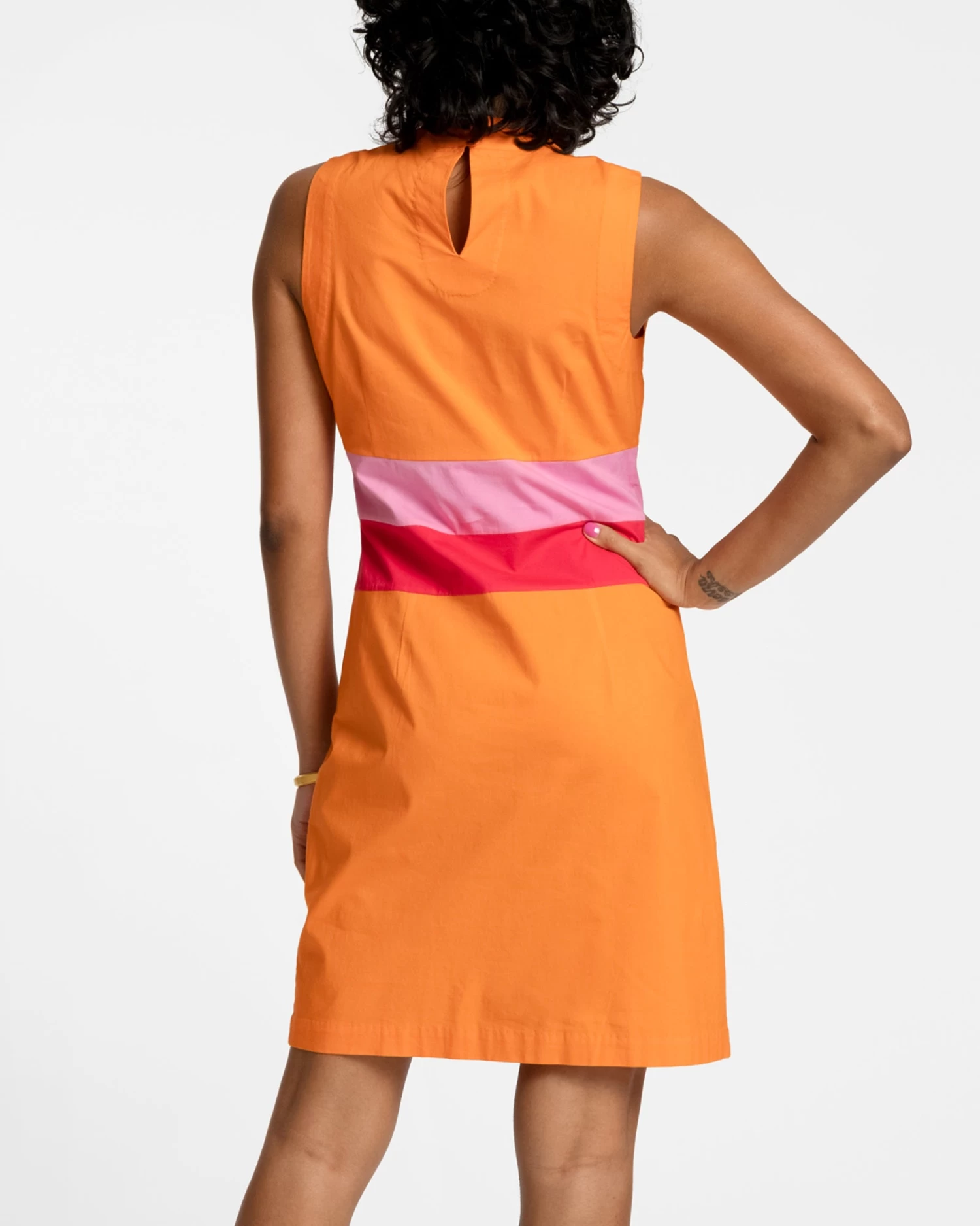 Simplicity Dress Orange Multi 5 Simplicity Dress Orange Multi - Image 3